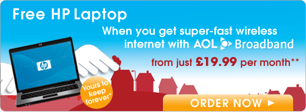 FREE Laptop with AOL Broadband Wireless Plus
